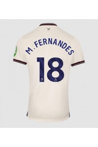 West Ham United Mateus Fernandes #18 Jalkapallovaatteet Vieraspaita 2025-26 Lyhythihainen